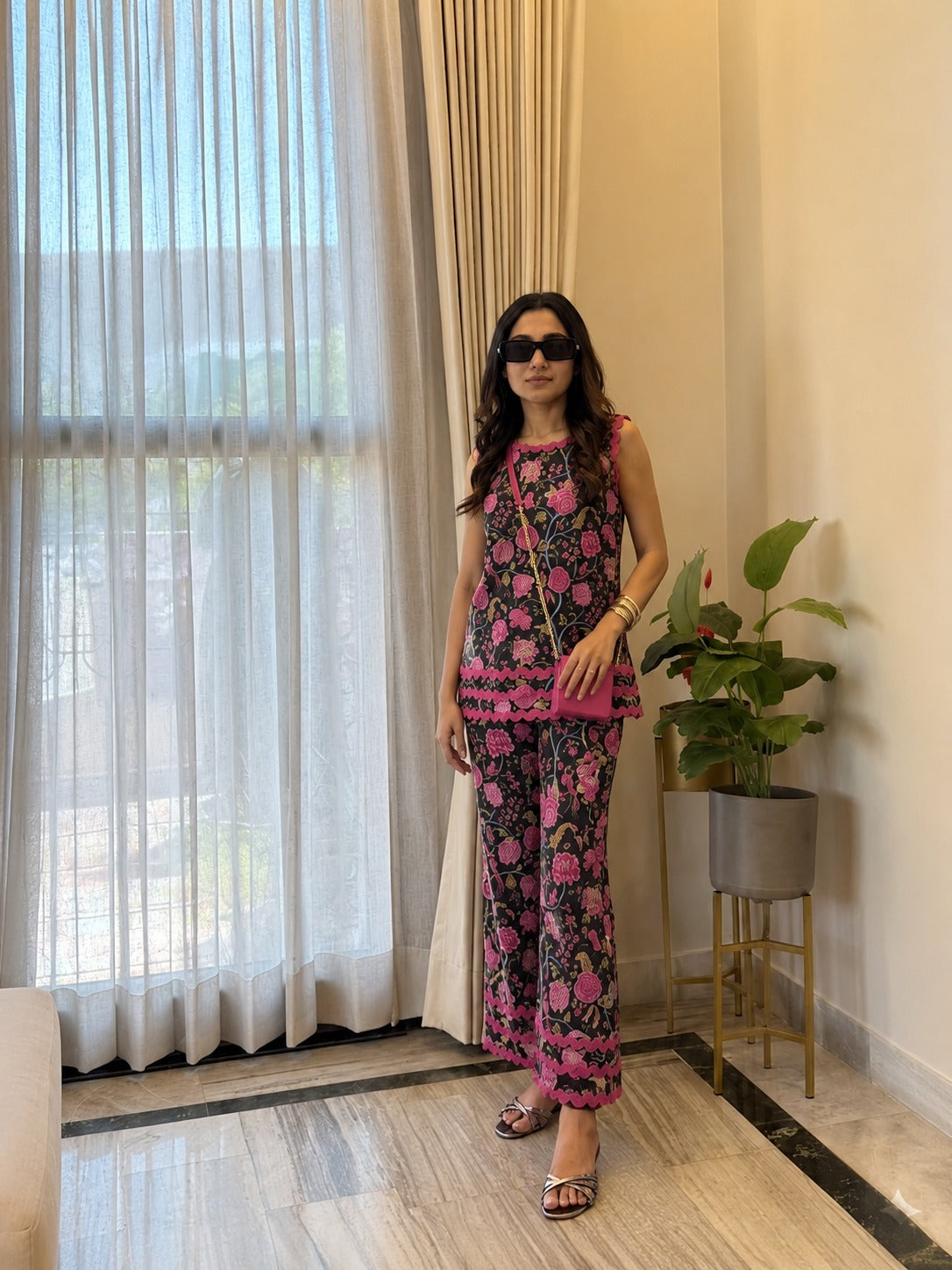 The Black Botanica Co-ord Set